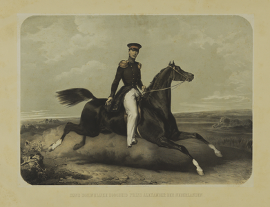 27567 Portret van Z.K.H. prins Alexander F.C.N.M. van Oranje-Nassau (geboren 1818, overleden 1848), prins der ...